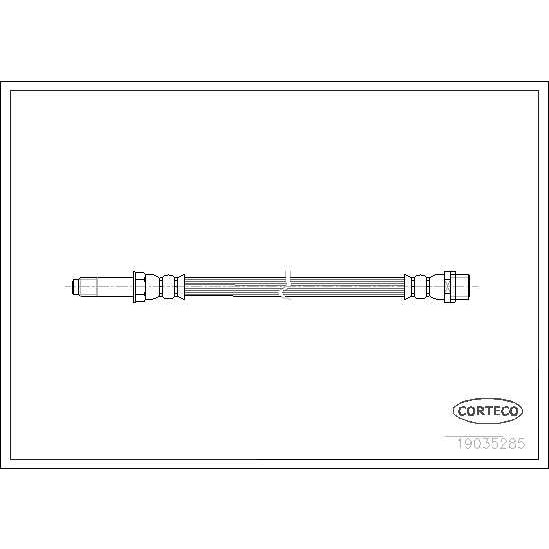 Слика на црево за кочница CORTECO 19035285 за Mercedes Sprinter 4-t Box (904) 411 CDI - 109 коњи дизел