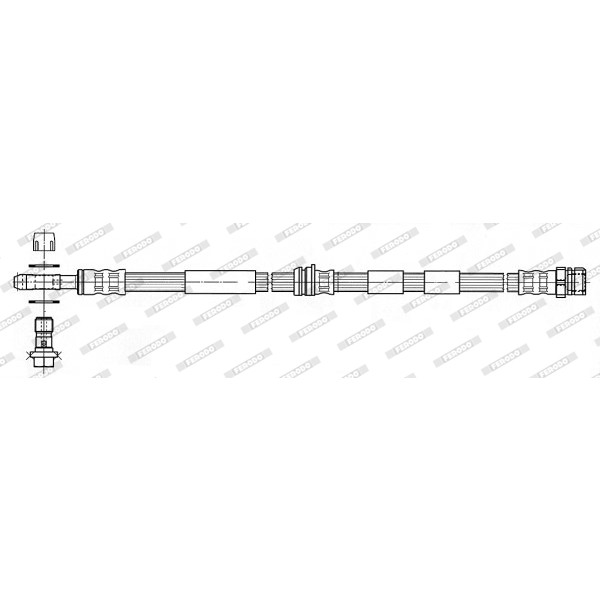 Слика на црево за кочница FERODO FHY2210 за VW Jetta 4 Estate (1J6) 2.3 V5 - 150 коњи бензин