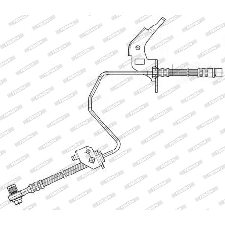 Слика на црево за кочница FERODO FHY2606 за Opel Astra H Van 1.6 - 103 коњи бензин