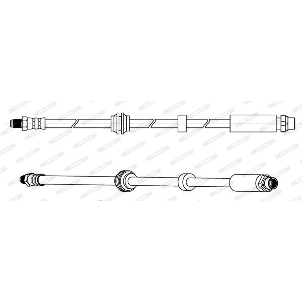 Слика на црево за кочница FERODO FHY2859 за BMW 5 Sedan E60 530 d xDrive - 235 коњи дизел