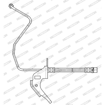 Слика на црево за кочница FERODO FHY3054 за Opel Astra G Saloon 1.7 DTI 16V - 75 коњи дизел