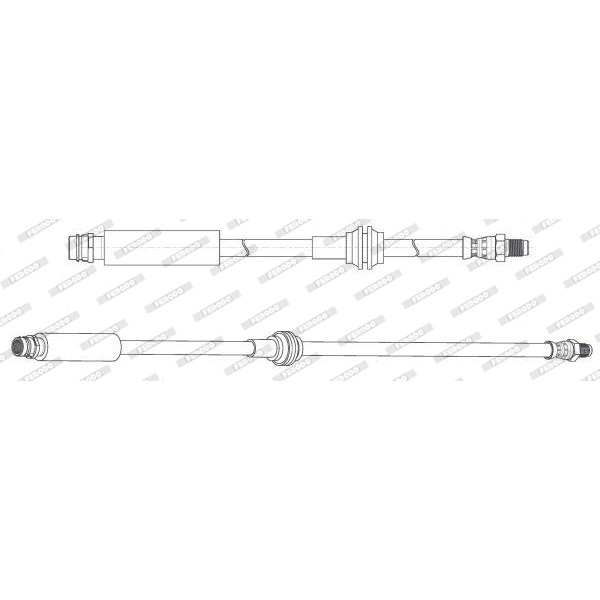 Слика на црево за кочница FERODO FHY3373 за Mercedes A-Class (w176) A 160 CDI (176.011) - 90 коњи дизел