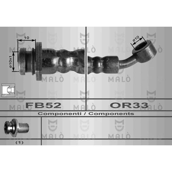 Слика на Црево за кочница MALO 80108