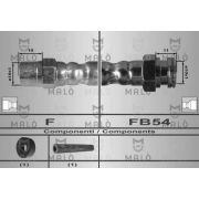 Слика 1 на црево за кочница MALO 80244