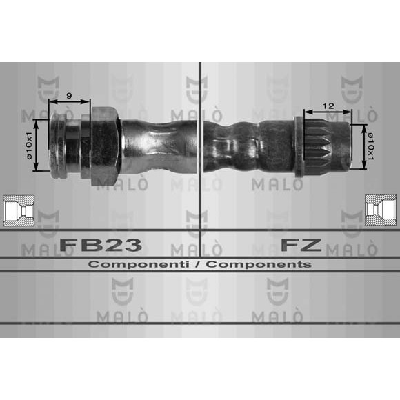 Слика на црево за кочница MALO 80441 за Citroen C4 Picasso UD 2.0 HDi 138 - 136 коњи дизел