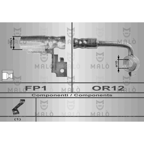 Слика на црево за кочница MALO 8583 за Ford Escort 7 Saloon (gal,afl) 1.8 TD - 90 коњи дизел