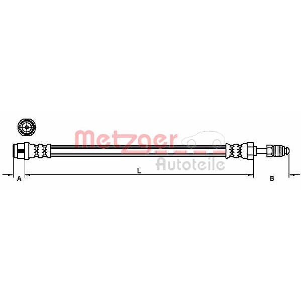 Слика на Црево за кочница METZGER 4110120