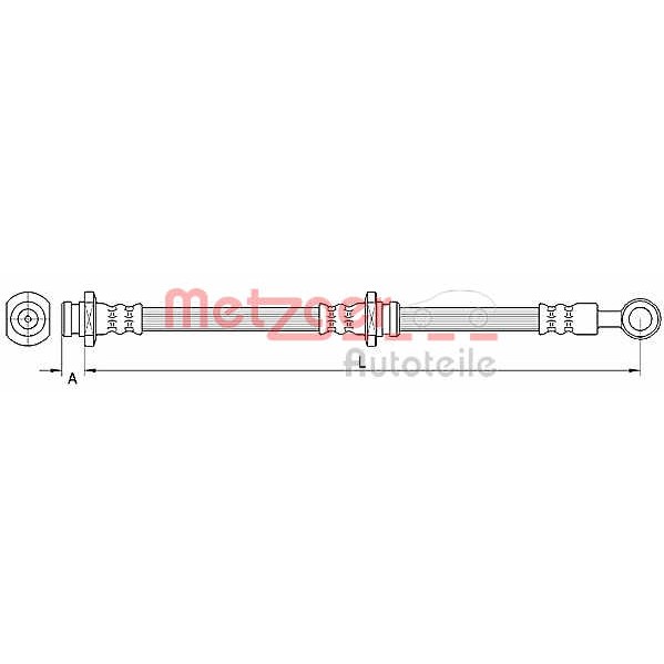 Слика на Црево за кочница METZGER 4110669