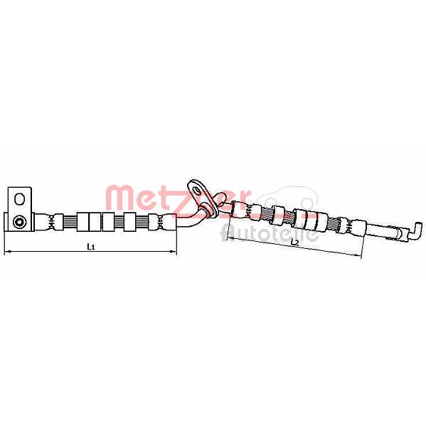 Слика на Црево за кочница METZGER 4110706