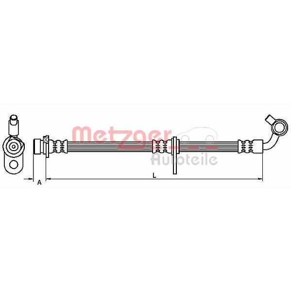 Слика на Црево за кочница METZGER 4111079