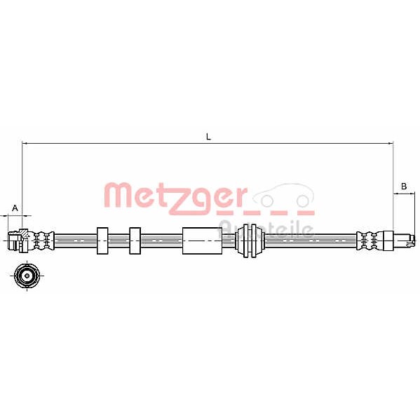 Слика на Црево за кочница METZGER 4111216