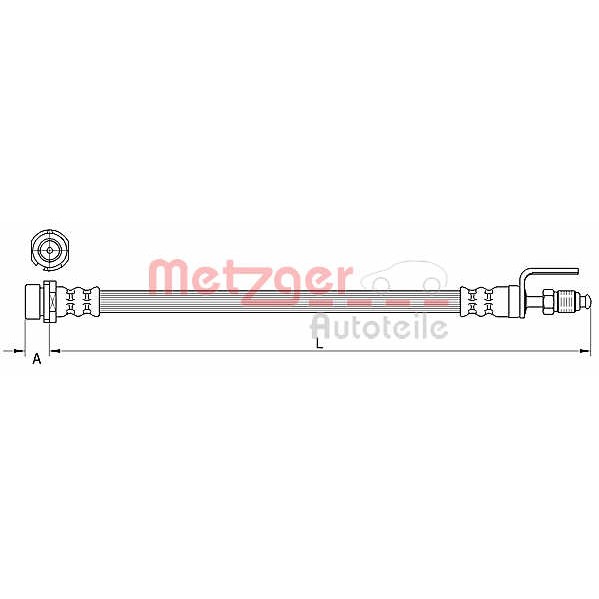 Слика на Црево за кочница METZGER 4111334