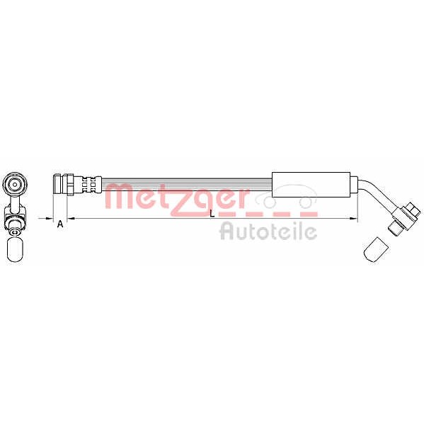 Слика на Црево за кочница METZGER 4111478