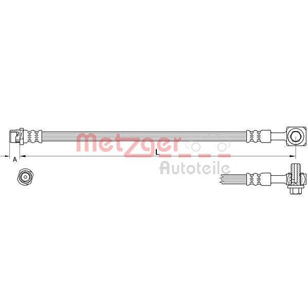 Слика на Црево за кочница METZGER 4111625