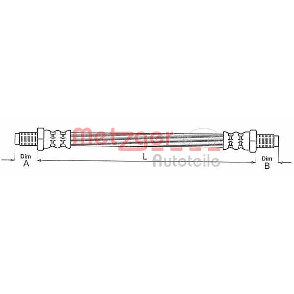 Слика на Црево за кочница METZGER 4112106