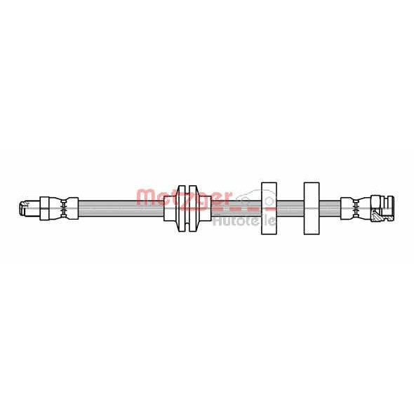 Слика на црево за кочница METZGER 4118500 за Fiat Marea Weekend 185 1.6 100 16V - 103 коњи бензин