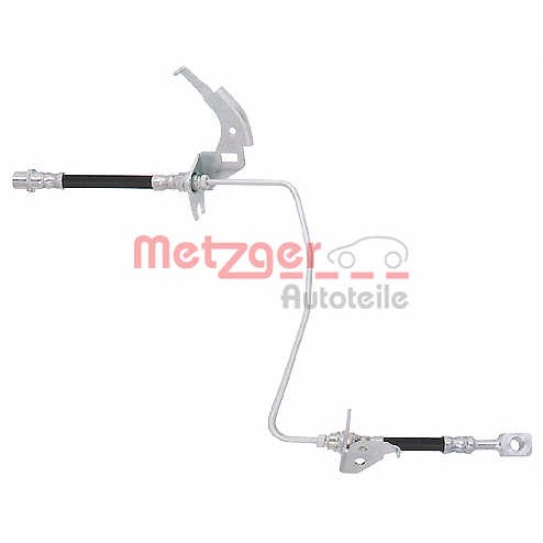 Слика на црево за кочница METZGER 4119358 за Opel Astra G Saloon 1.6 - 103 коњи бензин
