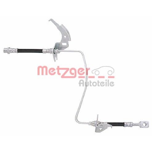 Слика на црево за кочница METZGER 4119358 за Opel Astra G Saloon 1.8 16V - 125 коњи бензин