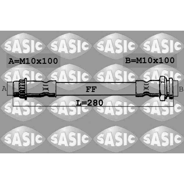 Слика на црево за кочница SASIC 6600018 за Citroen Xsara Picasso N68 2.0 16V - 136 коњи бензин