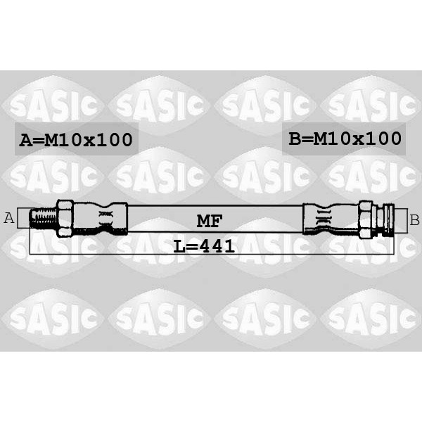 Слика на црево за кочница SASIC 6600024 за Citroen Jumper Platform 2.0 BlueHDi 160 - 163 коњи дизел