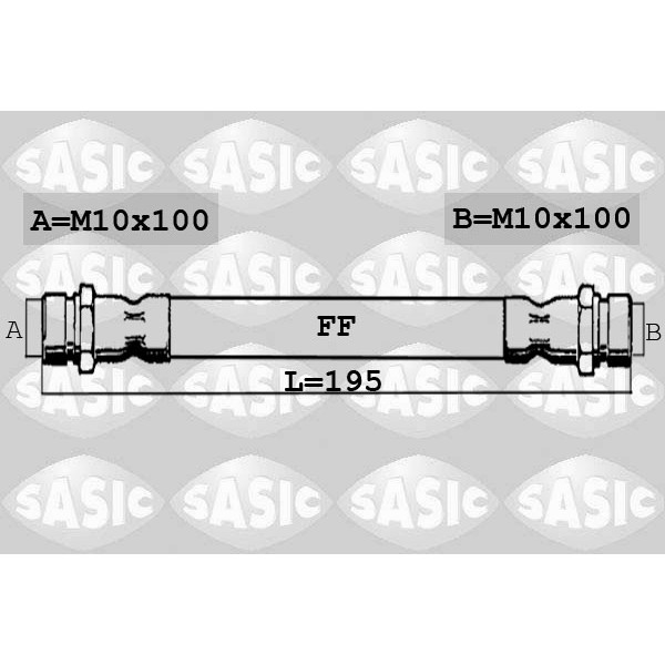 Слика на црево за кочница SASIC 6600047 за камион MAN TGM 18.250 FAK, FARK, FAK-L, FARK-L - 250 коњи дизел