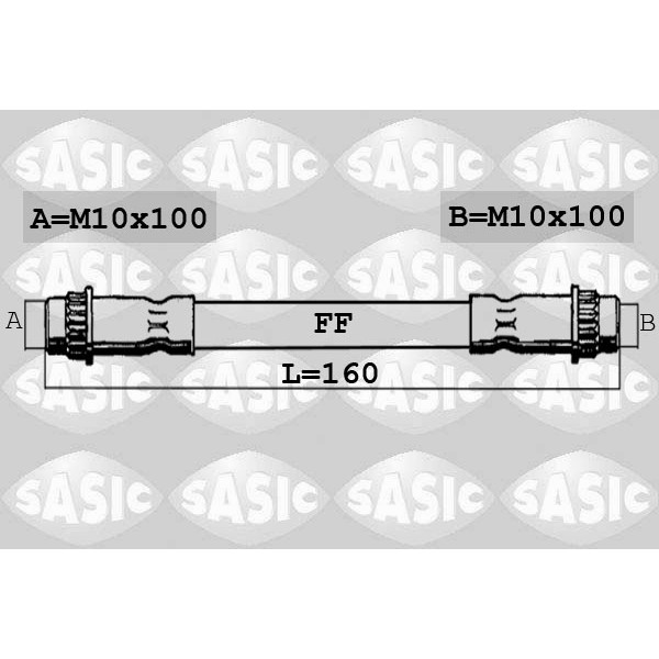 Слика на црево за кочница SASIC 6604032 за Renault Grand Scenic 3 (JZ0-1) 1.5 dCi - 106 коњи дизел