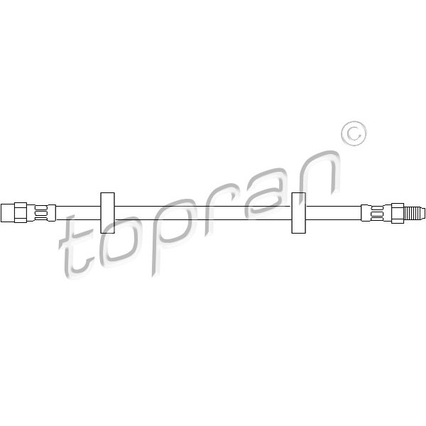 Слика на црево за кочница TOPRAN 102 635 за Audi 80 Sedan (81, 85, B2) 1.8 GTE quattro (85Q) - 112 коњи бензин