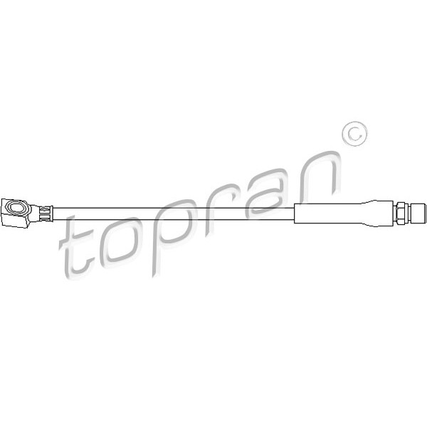 Слика на црево за кочница TOPRAN 200 926 за Opel Kadett E Estate 1.6 D - 54 коњи дизел