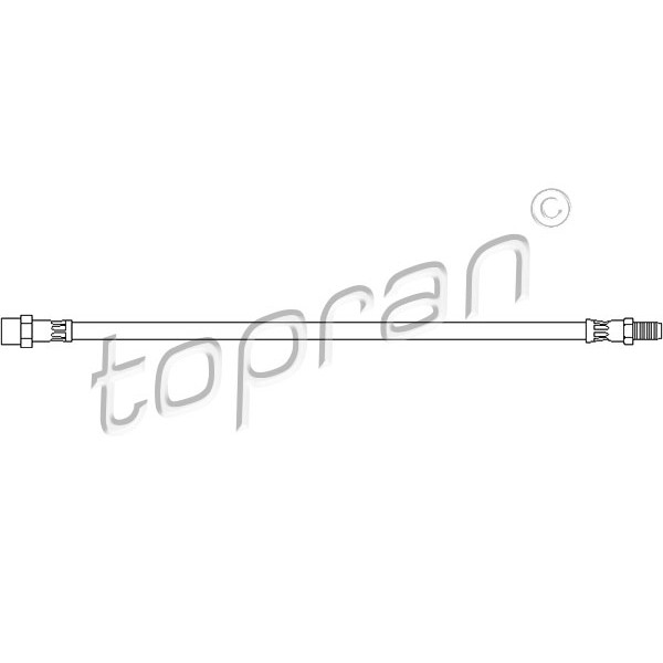 Слика на црево за кочница TOPRAN 400 219 за Mercedes 190 (w201) D 2.0 (201.122) - 75 коњи дизел