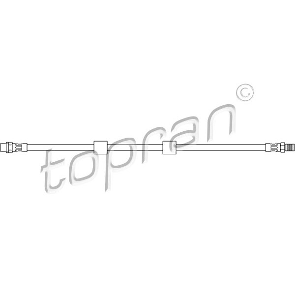 Слика на црево за кочница TOPRAN 500 197 за BMW 5 Sedan E39 525 td - 116 коњи дизел