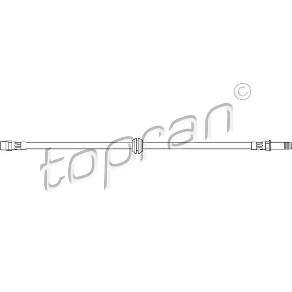 Слика на црево за кочница TOPRAN 500 756 за BMW 3 Touring E46 316 i - 115 коњи бензин