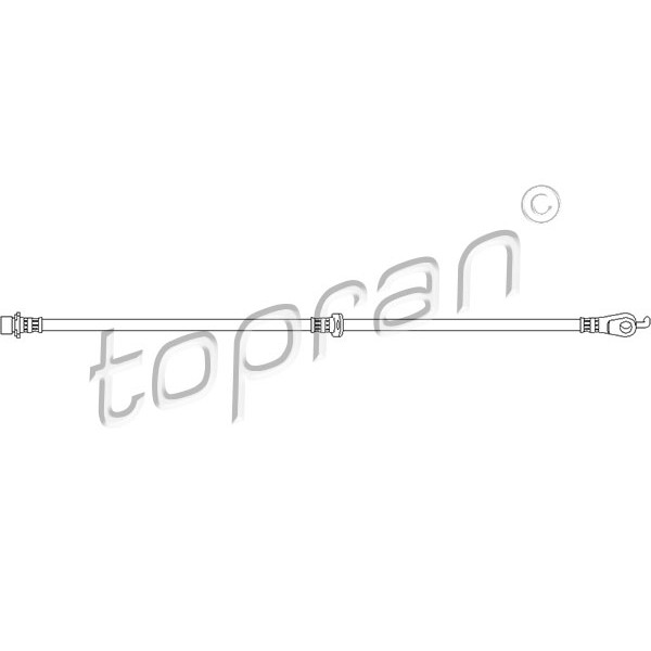Слика на црево за кочница TOPRAN 720 933 за Peugeot 107 1.0 - 68 коњи бензин