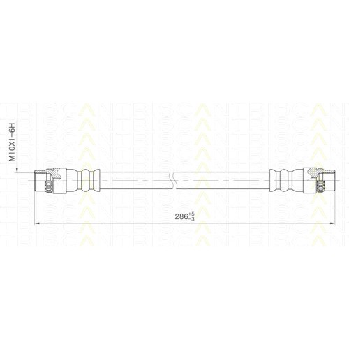 Слика на црево за кочница TRISCAN 8150 28213 за Peugeot Partner Box (5) 1.9 D - 69 коњи дизел