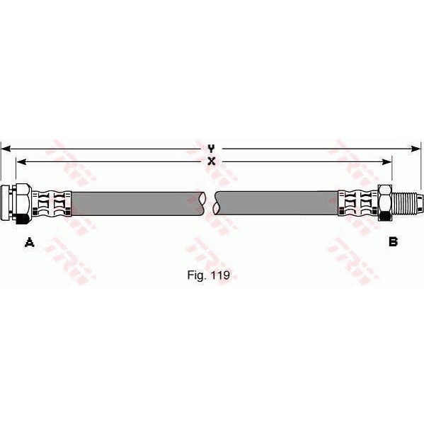 Слика на Црево за кочница TRW PHB270