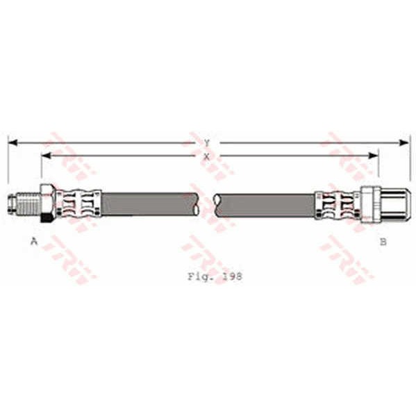 Слика на Црево за кочница TRW PHB350