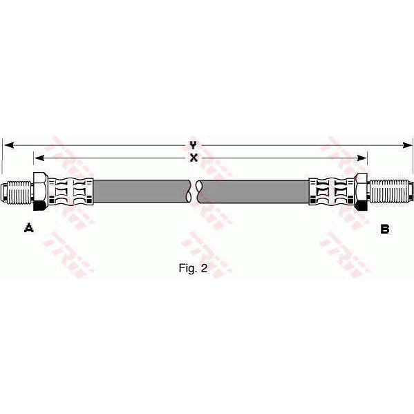 Слика на црево за кочница TRW PHC137 за Ford Escort 4 Break (AWF, AVF) 1.6 - 79 коњи бензин