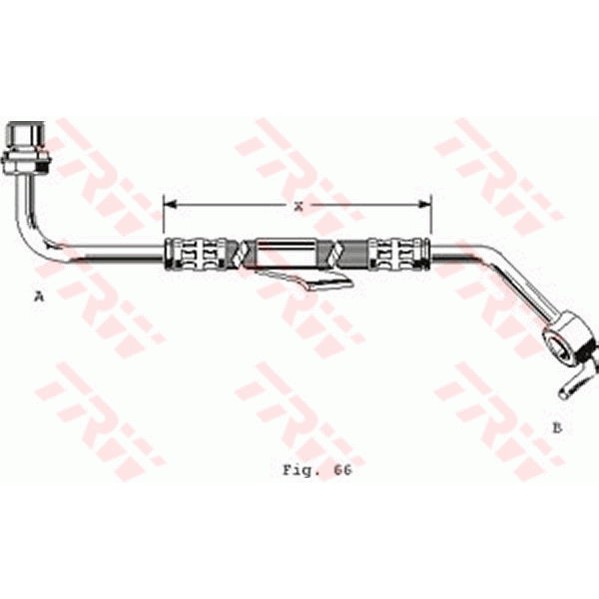 Слика на црево за кочница TRW PHD249 за Ford Transit Platform (E) 1991 2.0 (EME/L/S, ENE/L/S) - 98 коњи бензин