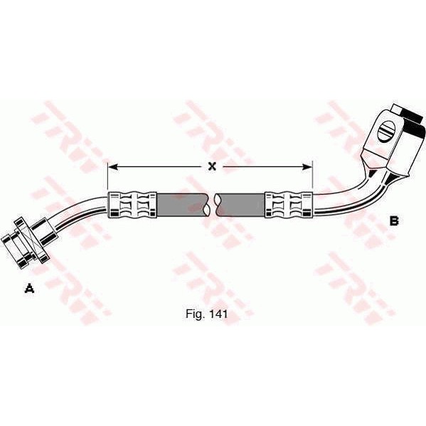 Слика на црево за кочница TRW PHD294 за Nissan Pick up (D21) 2.5 D 4WD - 83 коњи дизел