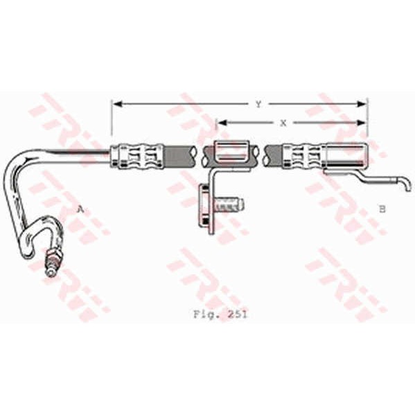 Слика на црево за кочница TRW PHD362 за Ford Escort MK 5 Estate (gal,avl) 1.8 TD - 75 коњи дизел