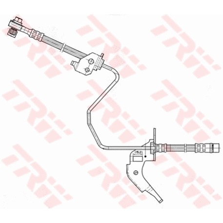 Слика на црево за кочница TRW PHD566 за Opel Astra G Estate 1.8 16V - 125 коњи бензин