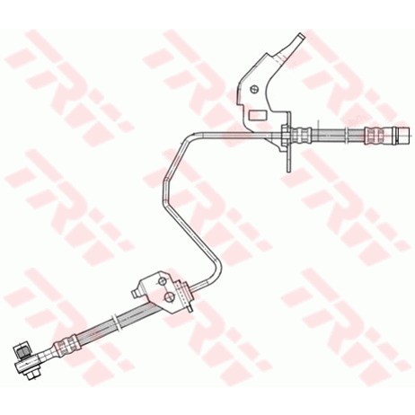 Слика на црево за кочница TRW PHD567 за Opel Astra H TwinTop 2.0 Turbo - 200 коњи бензин