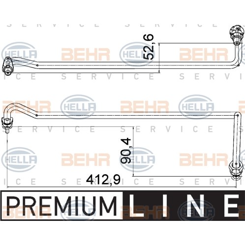 Слика на црево за масло BEHR HELLA SERVICE PREMIUM LINE 8MY 376 755-561 за Porsche Cayenne (955, 9PA) Turbo S - 521 коњи бензин