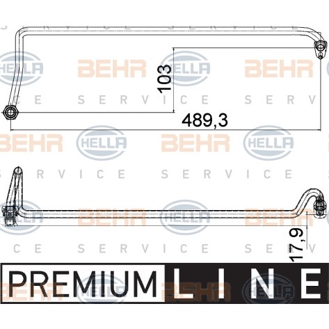 Слика на црево за масло BEHR HELLA SERVICE PREMIUM LINE 8MY 376 755-571 за Porsche Cayenne (955, 9PA) S - 385 коњи бензин