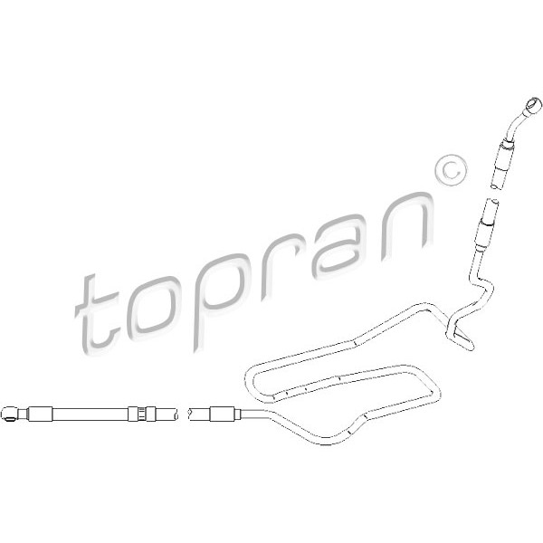 Слика на Црево за хидраулика TOPRAN 113 358 за VW Jetta 4 Estate (1J6) 2.0 - 115 коњи бензин