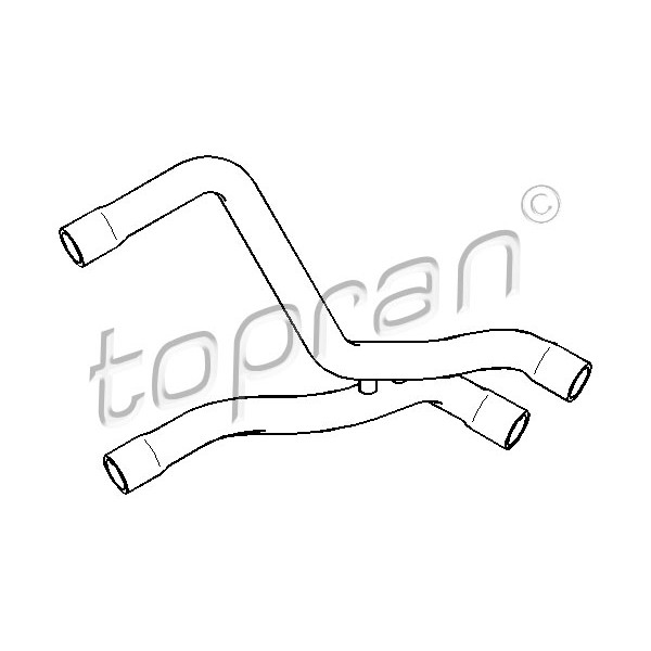 Слика на црево на ладник TOPRAN 111 793 за VW Lupo (6X1,6E1) 1.0 - 50 коњи бензин