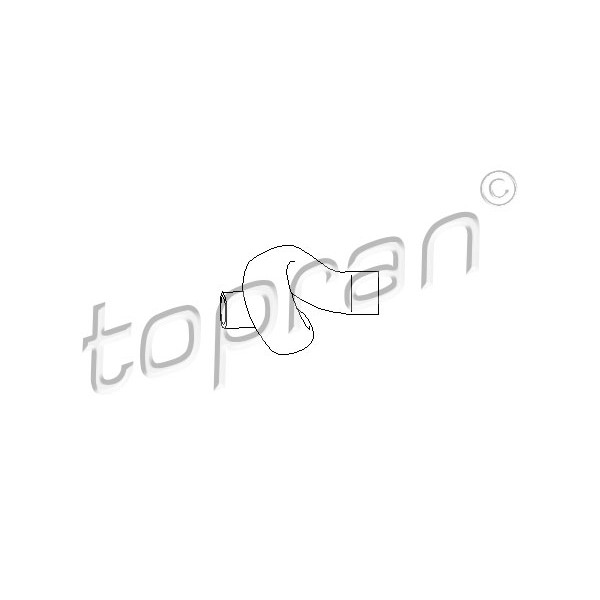 Слика на црево на ладник TOPRAN 206 880 за Opel Astra F Convertible 1.4 Si - 82 коњи бензин