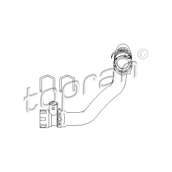 Слика на црево на ладник TOPRAN 501 564 за BMW 3 Touring E46 318 i - 118 коњи бензин