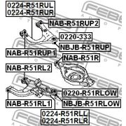 Слика 2 $на Чаура, раме FEBEST NAB-R51RL1