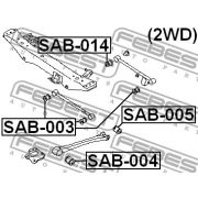 Слика 2 на чаура, раме FEBEST SAB-005