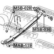 Слика 2 на чаура, ресор FEBEST MSB-028